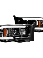 Recon Truck Accessories Projector Headlight Clear Dodge RAM 1500 | 2500 | 3500 02-05                                     - 264191CLC - Image 2