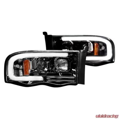 Recon Truck Accessories Projector Headlight Clear Dodge RAM 1500 | 2500 | 3500 02-05 - 264191CLC