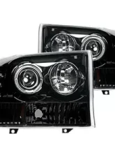 Recon Truck Accessories Projector Headlights Smoked Black Ford F250 | F350 | F450 | F550 99-04                                     - 264192BK - Image 2