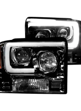 Recon Truck Accessories Projector Headlight Smoked Black Ford Superduty F250 | F350 | F450 | F550 05-07                                     - 264193BKC - Image 2