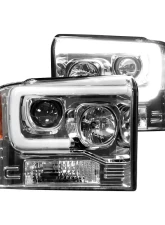 Recon Truck Accessories Projector Headlight Clear Ford Superduty F250 | F350 | F450 | F550 05-07                                     - 264193CLC - Image 2