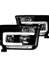 Recon Truck Accessories Projector Headlight Smoked Black Toyota Tundra | Sequoia 07-13                                     - 264194BKC - Image 2