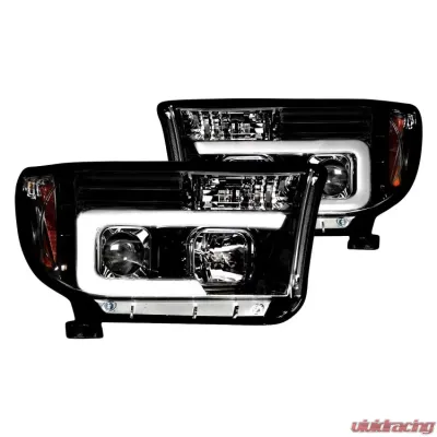 Recon Truck Accessories Projector Headlight Smoked Black Toyota Tundra | Sequoia 07-13 - 264194BKC