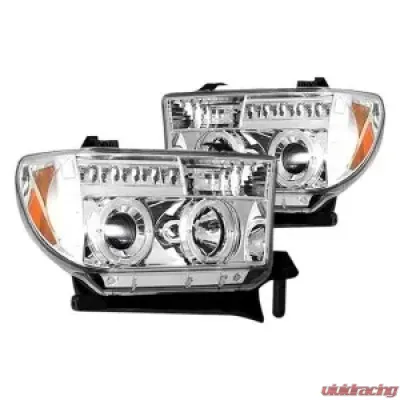 Recon Truck Accessories Projector Headlights Clear Chrome Toyota Tundra 07-13 - 264194CL