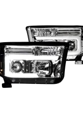 Recon Truck Accessories Projector Headlight Clear Toyota Tundra | Sequoia 07-13                                     - 264194CLC - Image 2