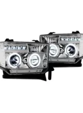 Recon Truck Accessories Projector Headlights Clear Chrome Toyota Tundra 07-13                                     - 264194CL - Image 2