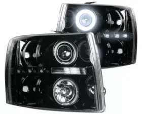 Recon Truck Accessories Projector Headlights Smoked Black Chevrolet Silverado 07-13