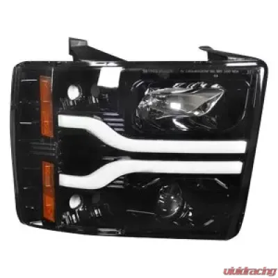 Recon Truck Accessories Projector Headlight Smoked Black Chevrolet Silverado 07-13 - 264195BKC