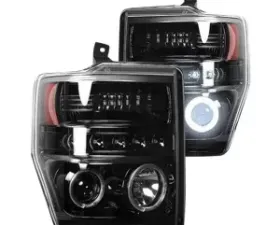 Recon Truck Accessories Projector Headlights Smoked Black Ford Superduty 08-10