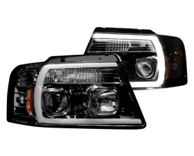 Recon Truck Accessories Projector Headlight Smoked Black Ford F150 04-08