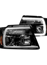 Recon Truck Accessories Projector Headlight Smoked Black Ford F150 04-08                                     - 264198BKC - Image 2