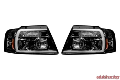 Recon Truck Accessories Projector Headlight Smoked Black Ford F150 04-08 - 264198BKC