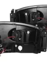 Recon Truck Accessories Projector Headlights Smoked Black Dodge Ram 1500 06-08                                     - 264199BKCC - Image 2