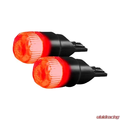 Recon Truck Accessories 194/168 High Power 1 Watt LED Bulbs Wedge Style Red - 264200RD