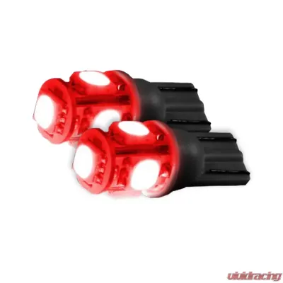 Recon Truck Accessories 194/168 5Q 360 Degree Red LED Bulbs - 264201RD