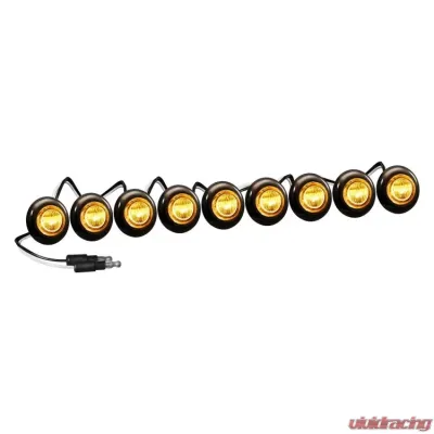 Recon Truck Accessories 9 Amber LED Air Dam Running Light Kit - 264227AMBK