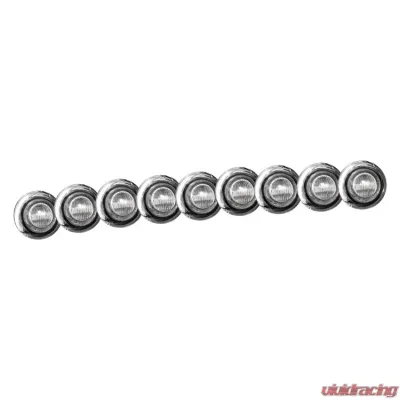 Recon Truck Accessories 9 LED Air Dam Running Light Kit Amber LED - 264227AMCL