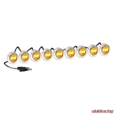 Recon Truck Accessories 9 LED Air Dam Running Light Kit Amber LED - 264227AMCL