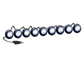 Recon Truck Accessories 9 LED Air Dam Running Light Kit White LED
