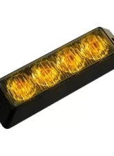 Recon Truck Accessories 4 Watt High-Intensity Strobe Light Module Amber w/Black Case                                     - 26422AM - Image 2