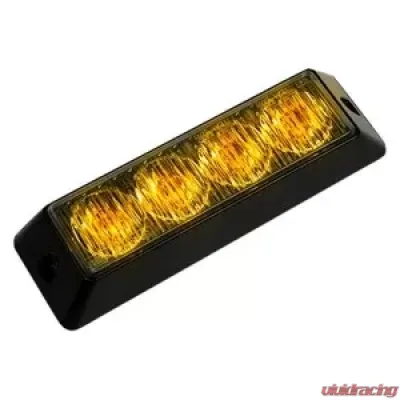 Recon Truck Accessories 4 Watt High-Intensity Strobe Light Module Amber w/Black Case - 26422AM