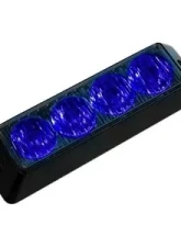 Recon Truck Accessories 4 Watt High-Intensity Strobe Light Module Blue w/Black Case                                     - 26422BL - Image 2