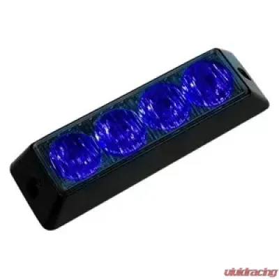 Recon Truck Accessories 4 Watt High-Intensity Strobe Light Module Blue w/Black Case - 26422BL