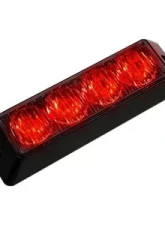 Recon Truck Accessories 4 Watt High-Intensity Strobe Light Module Red w/Black Case                                     - 26422RD - Image 2