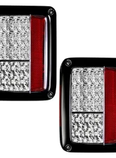 Recon Truck Accessories LED Taillights Clear Lens Jeep JK Wrangler 07-17                                     - 264234CL - Image 2