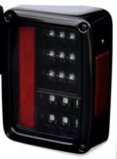 Recon Truck Accessories LED Taillights Clear Lens Jeep JK Wrangler 07-17                                     - 264234CL - Image 3