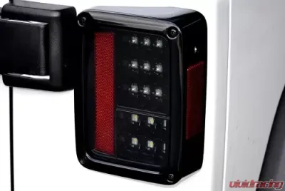 Recon Truck Accessories LED Taillights Clear Lens Jeep JK Wrangler 07-17 - 264234CL