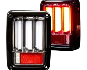 Recon Truck Accessories OLED Taillights Clear Lense Jeep JK Wrangler 07-17