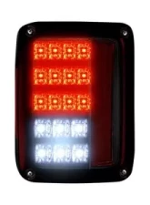 Recon Truck Accessories LED Taillights Red Lens Jeep JK Wrangler 07-17                                     - 264234RD - Image 3