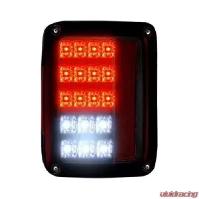 Recon Truck Accessories LED Taillights Red Lens Jeep JK Wrangler 07-17 - 264234RD