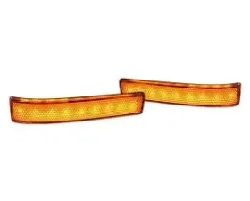 Recon Truck Accessories Side Mirror Lenses Clear w/Amber LED Ford F150 09-14