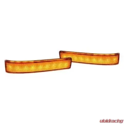 Recon Truck Accessories Side Mirror Lenses Clear w/Amber LED Ford F150 09-14 - 264241CL
