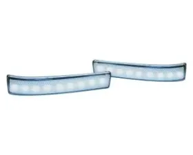 Recon Truck Accessories Side Mirror Lenses w/White Running Lights Ford F150 09-14