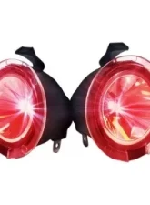 Recon Truck Accessories Ultra High Power LED Mirror Puddle Light Kit Red Ford F150 09-19                                     - 264242RD - Image 2