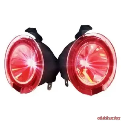 Recon Truck Accessories Ultra High Power LED Mirror Puddle Light Kit Red Ford F150 09-19 - 264242RD