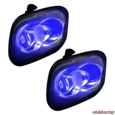 Recon Truck Accessories Mirror Puddle Light Kit Blue Ford  F150 2015-2022 - 264243BL