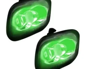 Recon Truck Accessories Mirror Puddle Light Kit Green Ford  F150 2015-2022