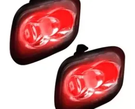Recon Truck Accessories Mirror Puddle Light Kit Red Ford  F150 2015-2022