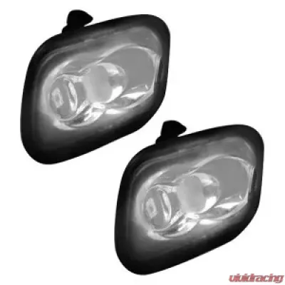Recon Truck Accessories Mirror Puddle Light Kit White Ford  F150 2015-2022 - 264243WH