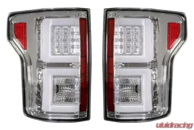 Recon Truck Accessories OLED Taillights Clear Lense Ford F150 2015-2022 - 264268CL