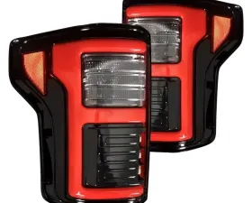 Recon Truck Accessories OLED Taillights Smoked Lense Ford F150 2015-2022