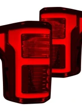 Recon Truck Accessories OLED Taillights Smoked Red Lense Ford F150 2015-2022|Raptor 2017-2022                                     - 264268LEDRBK - Image 2