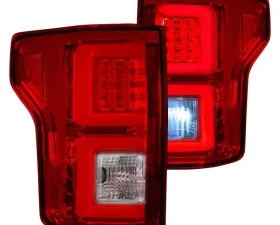 Recon Truck Accessories OLED Taillights Red Lense Ford F150 2015-2022