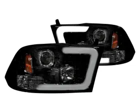 Recon Truck Accessories Projector Headlight Smoked Black Dodge RAM 1500 | 2500 | 3500 09-13
