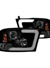 Recon Truck Accessories Projector Headlight Smoked Black Dodge RAM 1500 | 2500 | 3500 09-13                                     - 264270BKC - Image 2