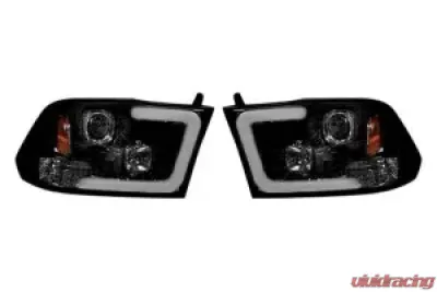 Recon Truck Accessories Projector Headlight Smoked Black Dodge RAM 1500 | 2500 | 3500 09-13 - 264270BKC